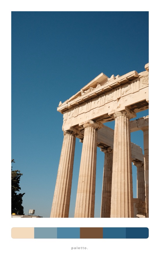 The Acropolis in a classic white matte
